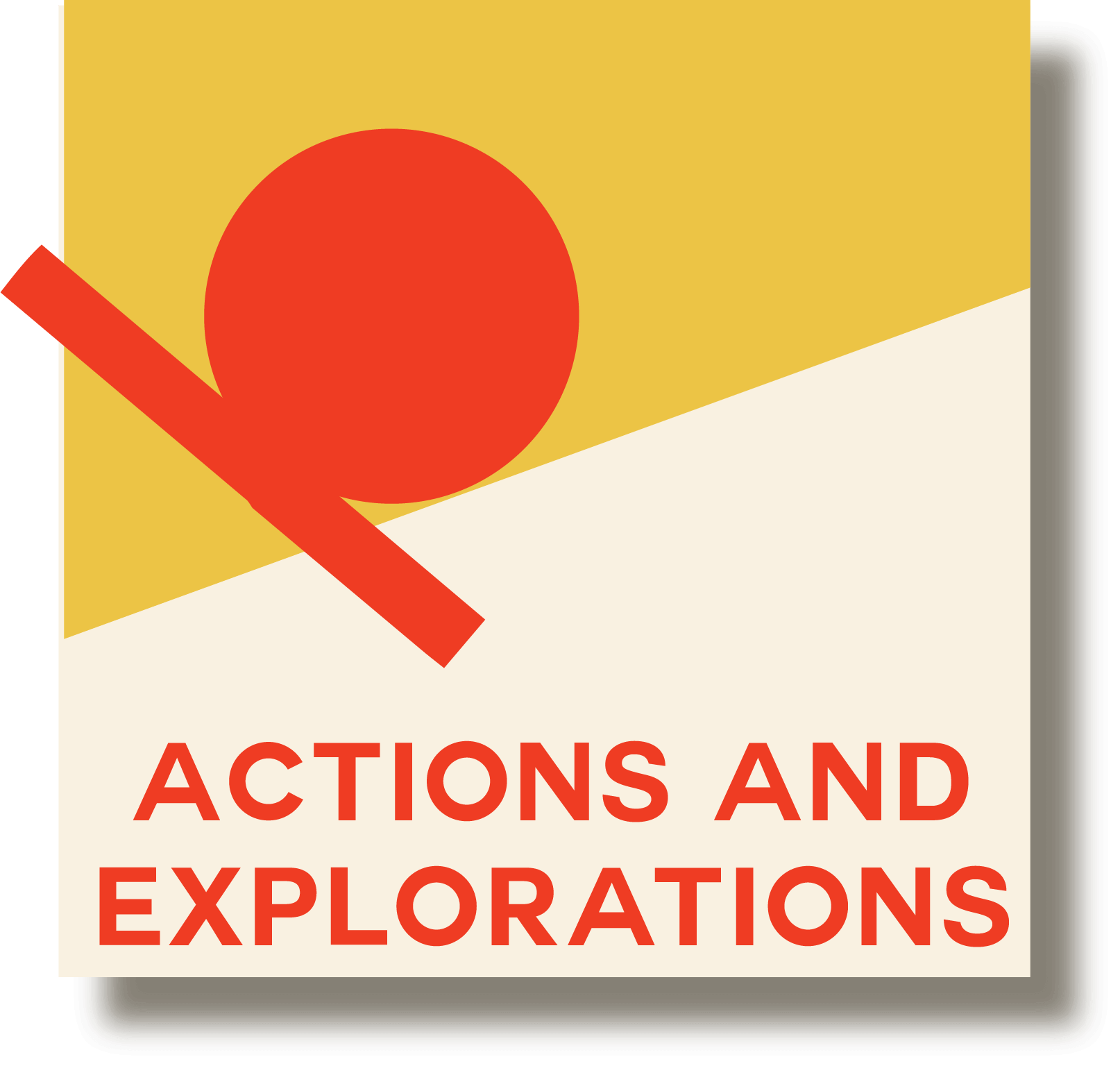 Actions and explorations